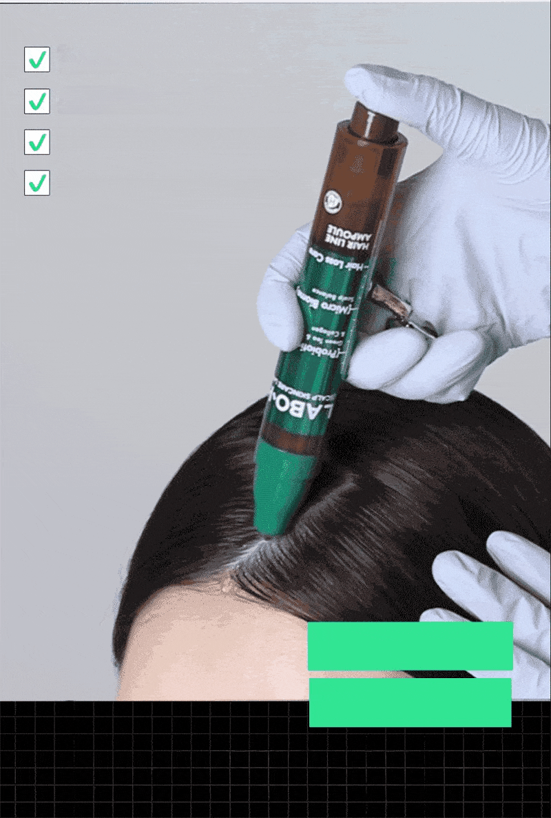 STOCK UP SET] LABO-H Hairline Ampoule 15ml Double Pack x2 (4pcs