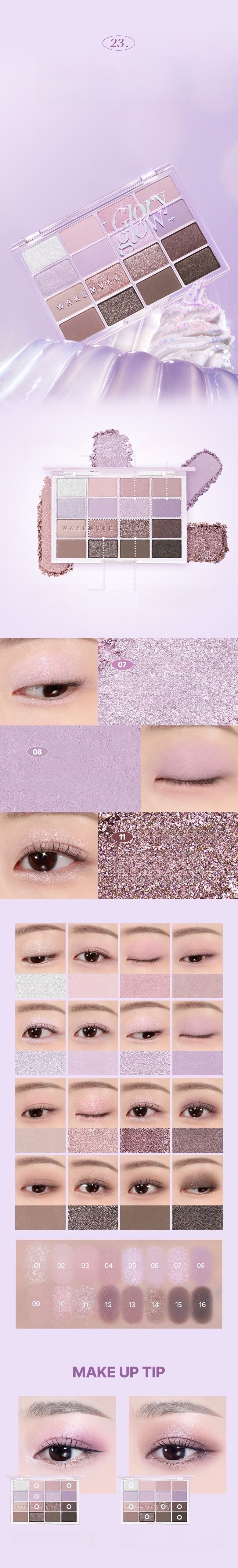 WAKEMAKE Soft Blurring Eye Palette (14 Options) | OLIVE YOUNG Global