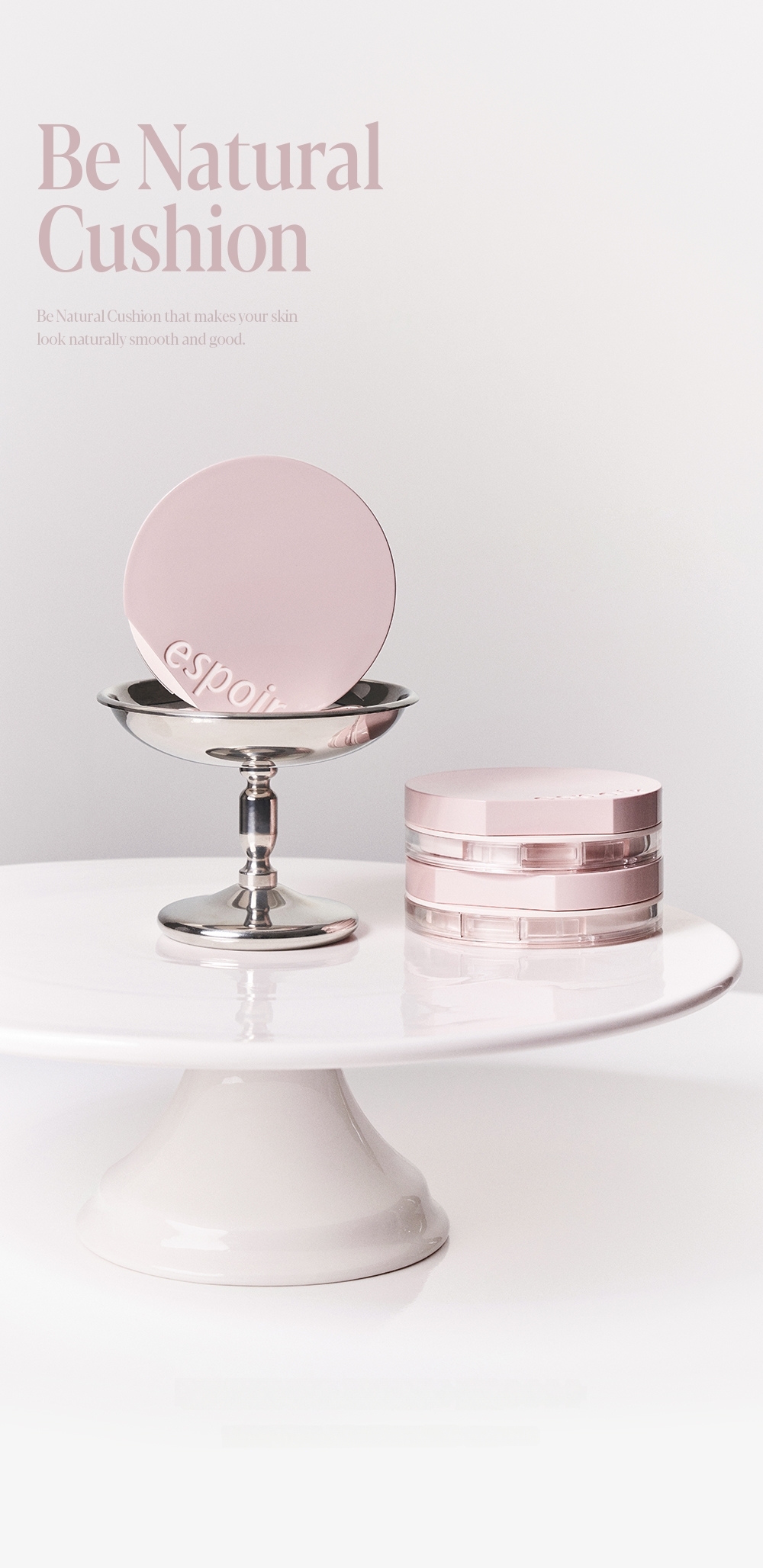 espoir Be Natural Cushion Set (+Refill) | OLIVE YOUNG Global