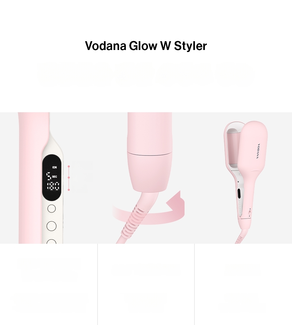 vodana Glow W Styler 40mm (Powder Pink / Creamy Blue) | OLIVE