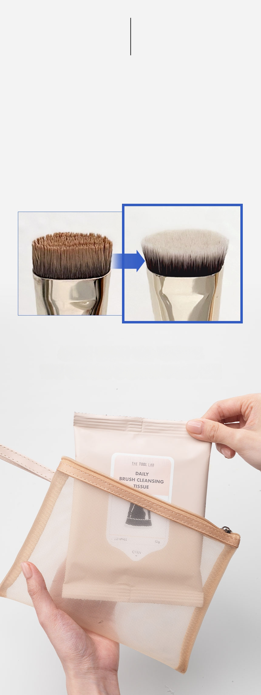 THE TOOL LAB Brush Cleansing Tissue (20P) | OLIVE YOUNG Global