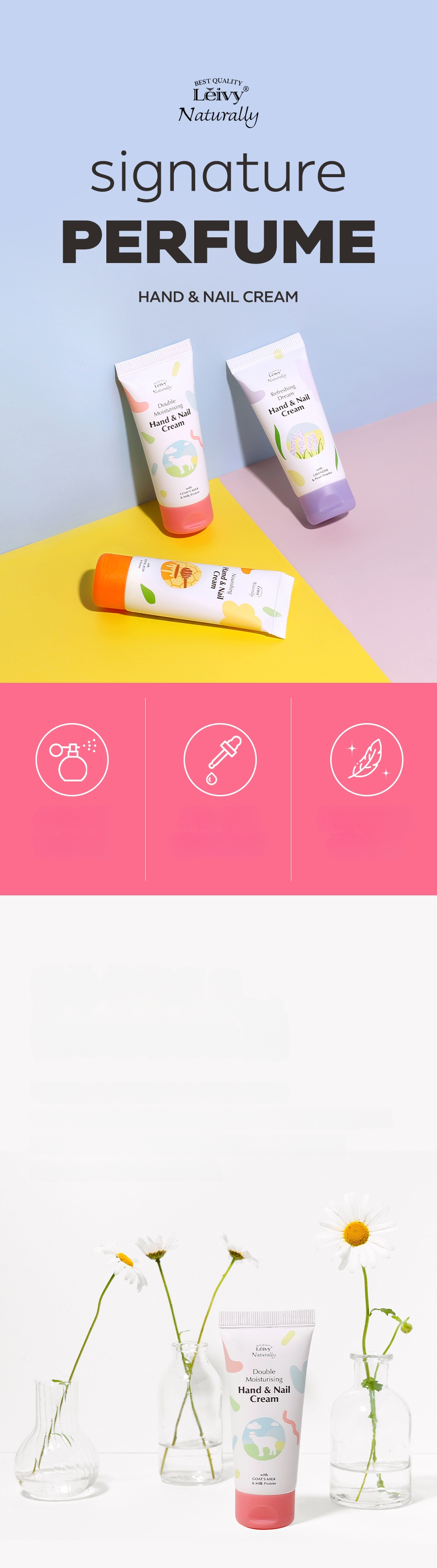 Leivy Hand & Nail Cream 50mL 3 Options To Choose | OLIVE YOUNG Global