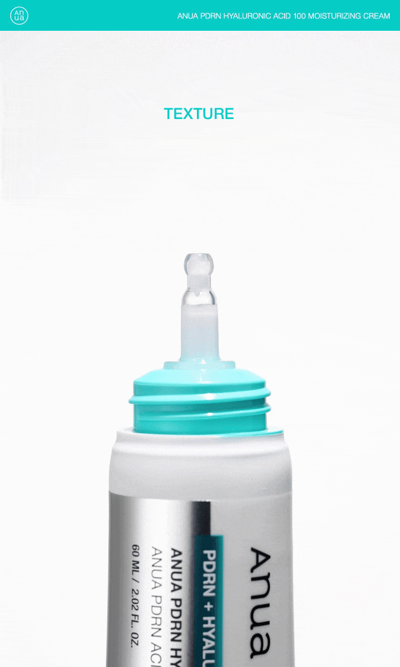 Anua PDRNヒアルロン酸100モイスチャライジングクリーム 60ml*2個入