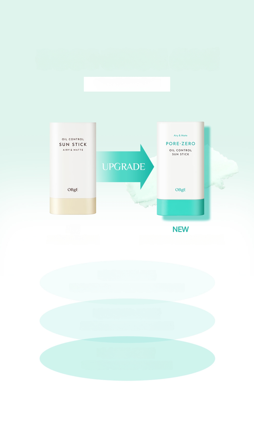 OBge Pore Zero Oil Control Sun Stick 18g | OLIVE YOUNG Global