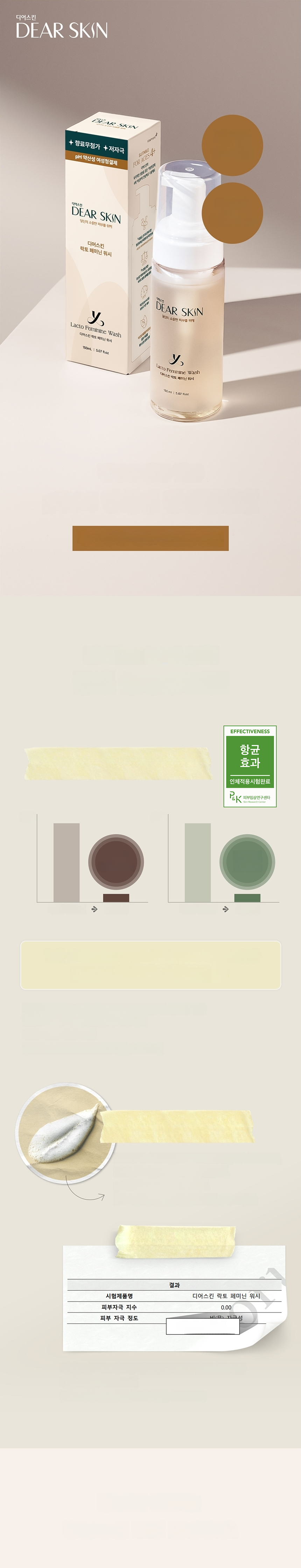 DEARSKIN ラクトフェミニンウォッシュ 150ml | OLIVE YOUNG Global