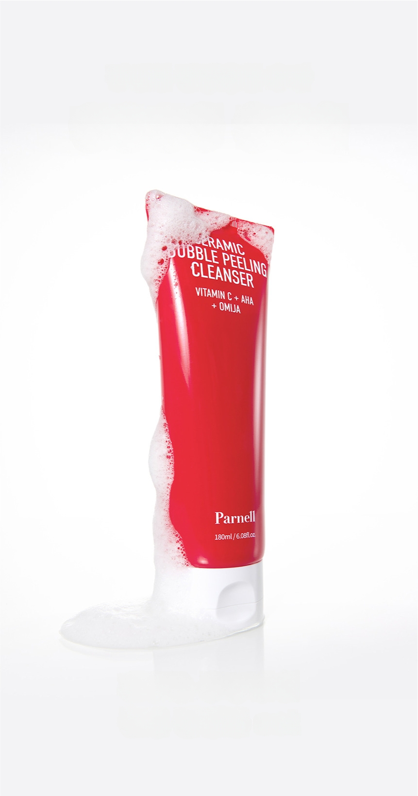 Parnell AHA五味子セラミックバブルピーリングクレンザー 180ml