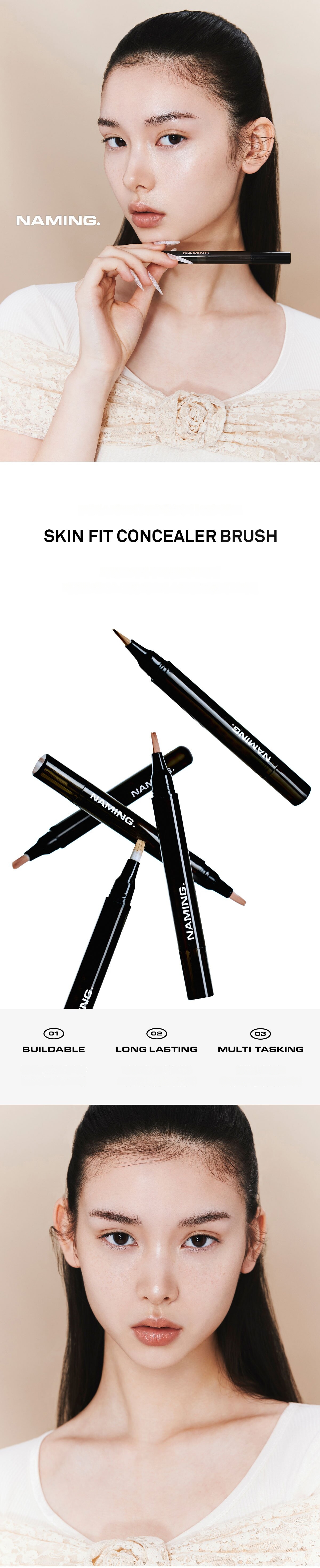 NAMING. Skin Fit Concealer Brush (3 Colors) | OLIVE YOUNG Global
