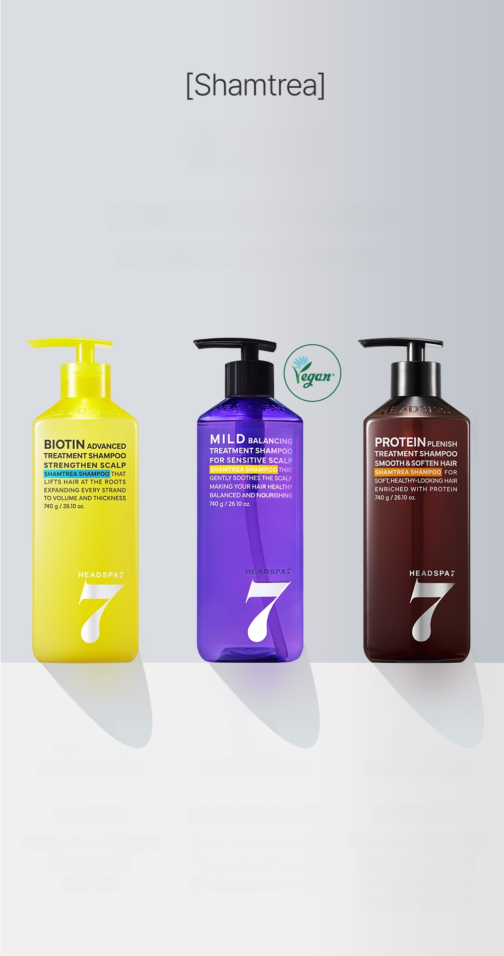 HEADSPA7 ビオチンアドバンスドトリートメントシャンプー740g | OLIVE