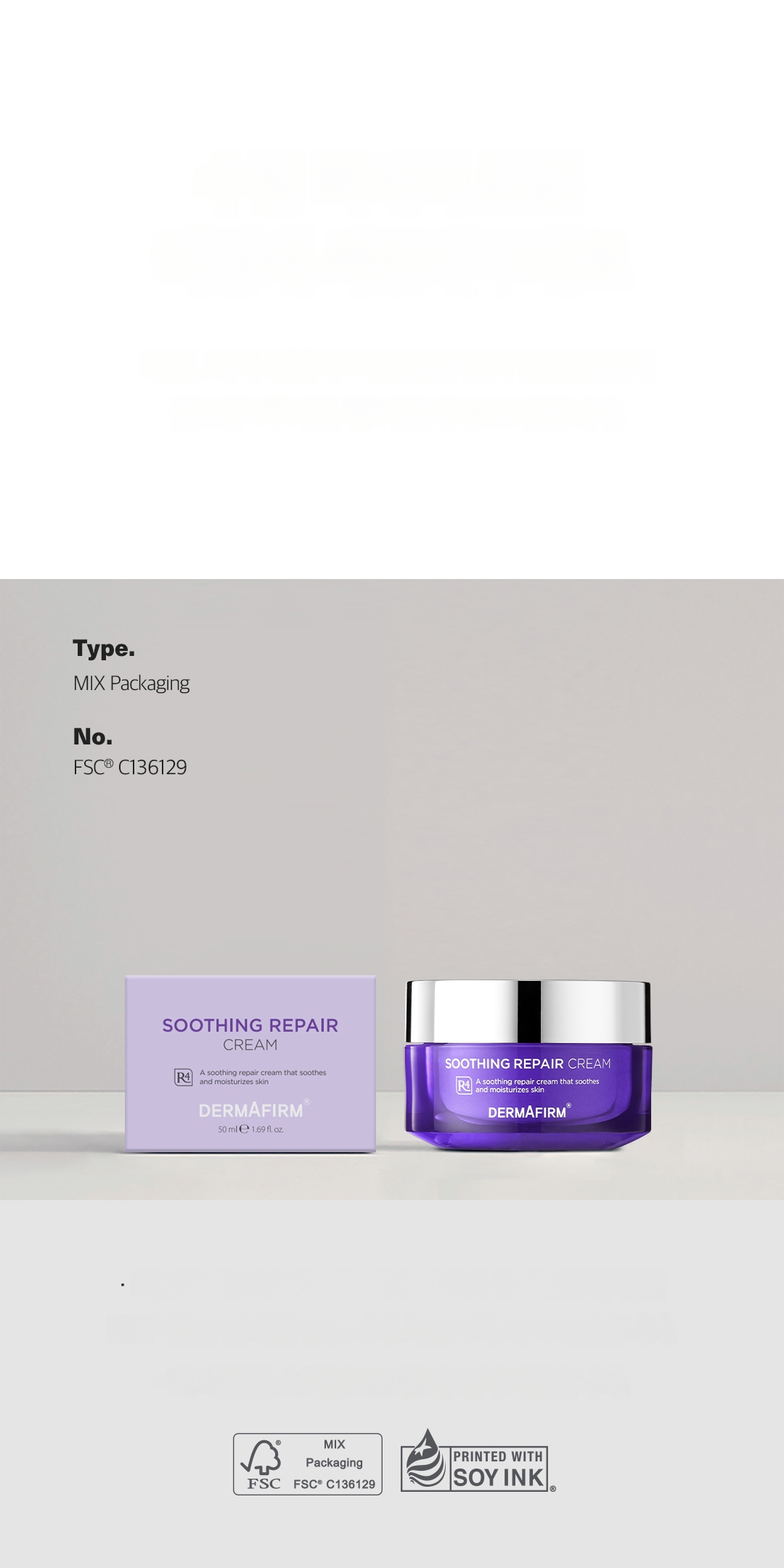 DERMAFIRM スージングリペアクリーム R4 50ml+50ml企画 | OLIVE YOUNG