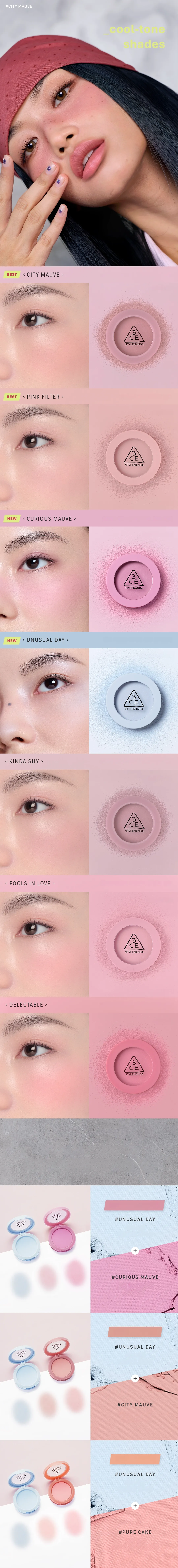 3CE Mood Recipe Face Blush (16 Colors) | OLIVE YOUNG Global