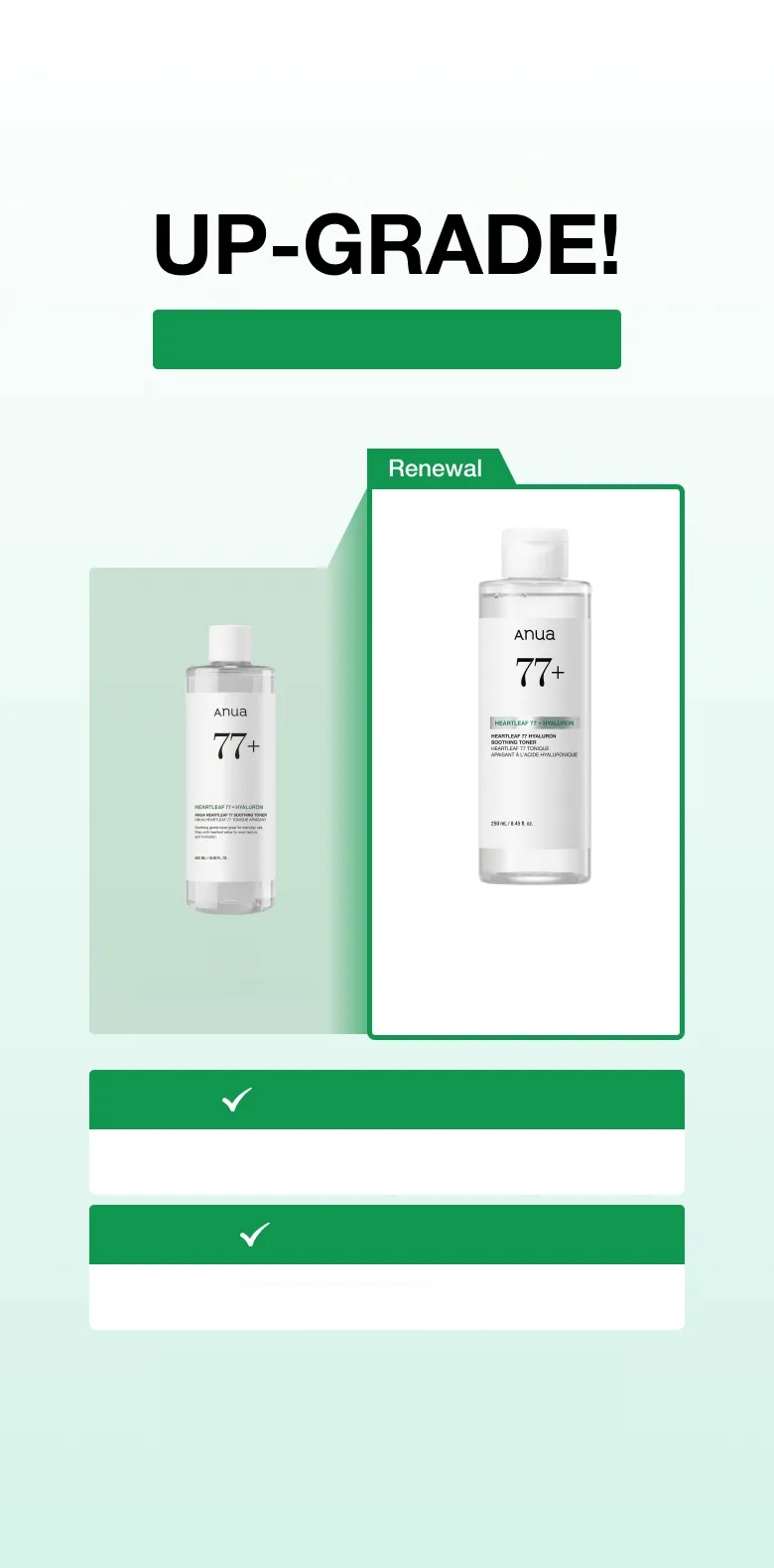 Anua Heartleaf 77 Hyaluron Soothing Toner 350ml Refill Set (+Refill 350ml)