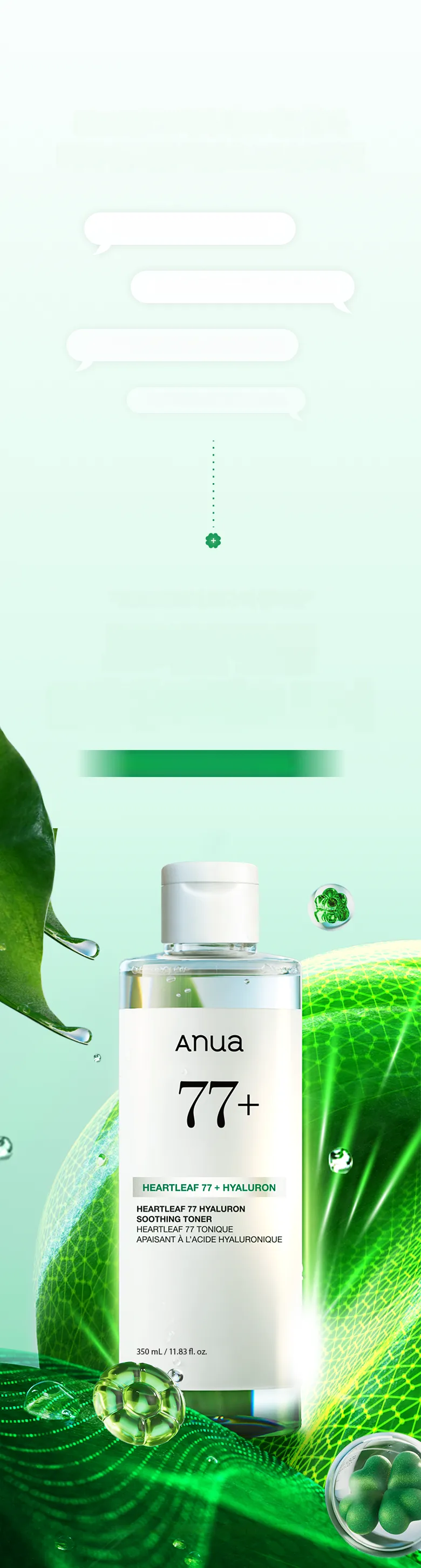 Anua Heartleaf 77 Hyaluron Soothing Toner 350ml Refill Set (+Refill 350ml)