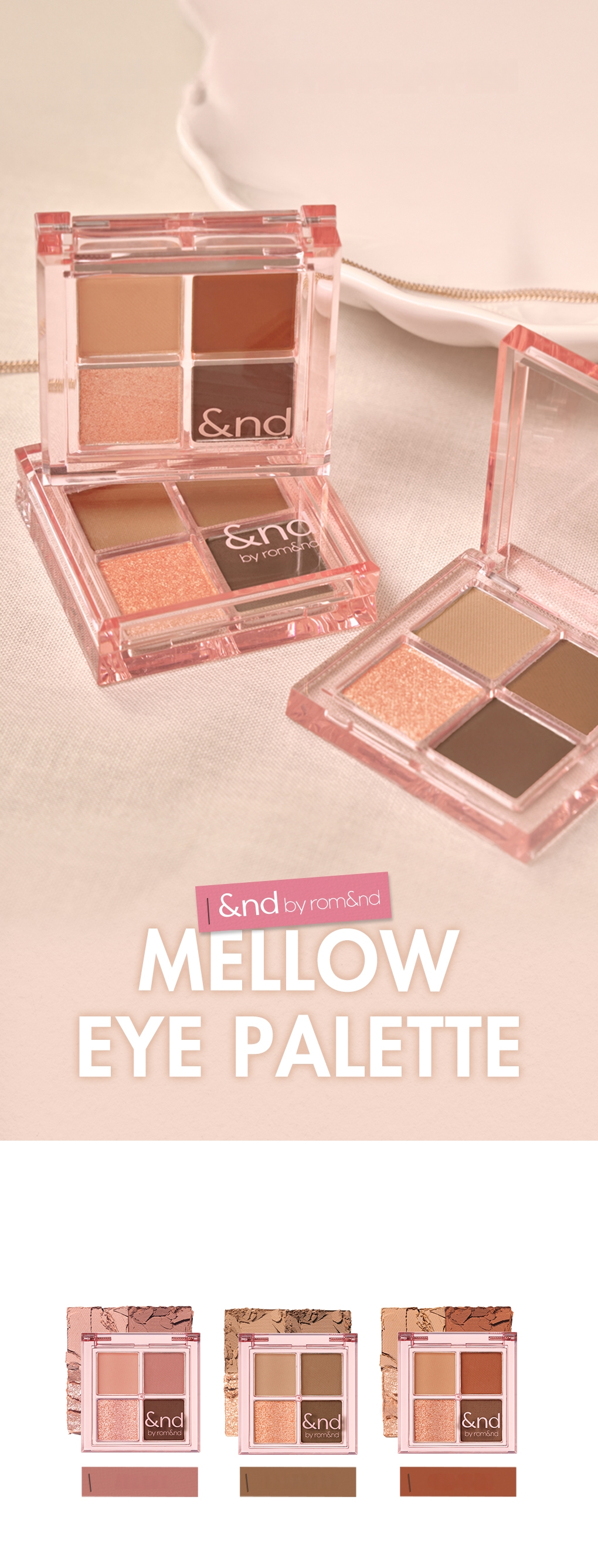 &nd by rom&nd Mellow Eye Palette (3 Options) | OLIVE YOUNG Global
