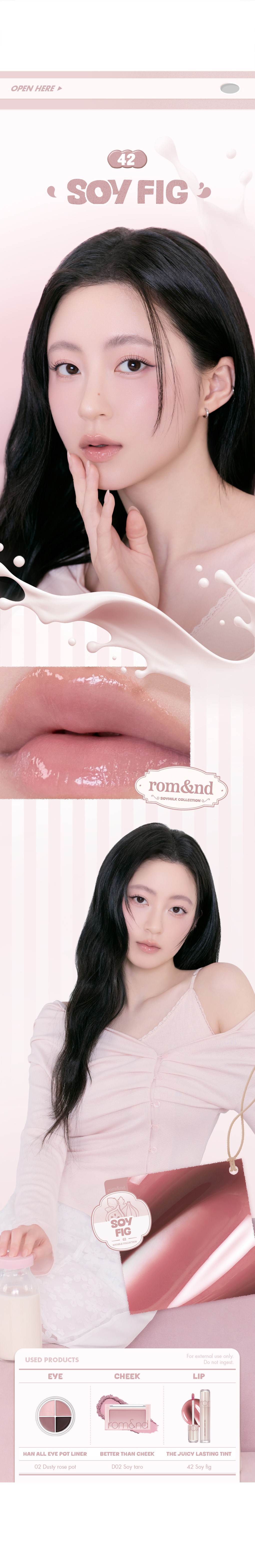 [Sanrio EDITION] rom&nd The Juicy Lasting Tint (Set/Single) (38 Colors)