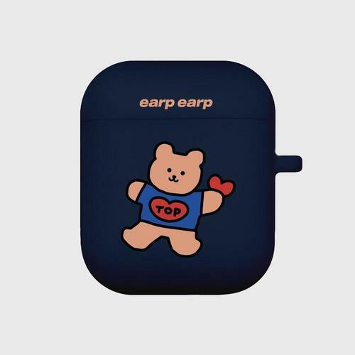 Earp Earp AirPods Case #Bear Heart (Navy) - OLIVE YOUNG Global