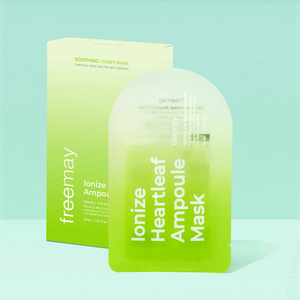 freemay Ionize Heartleaf Ampoule Mask Sheet | OLIVE YOUNG Global