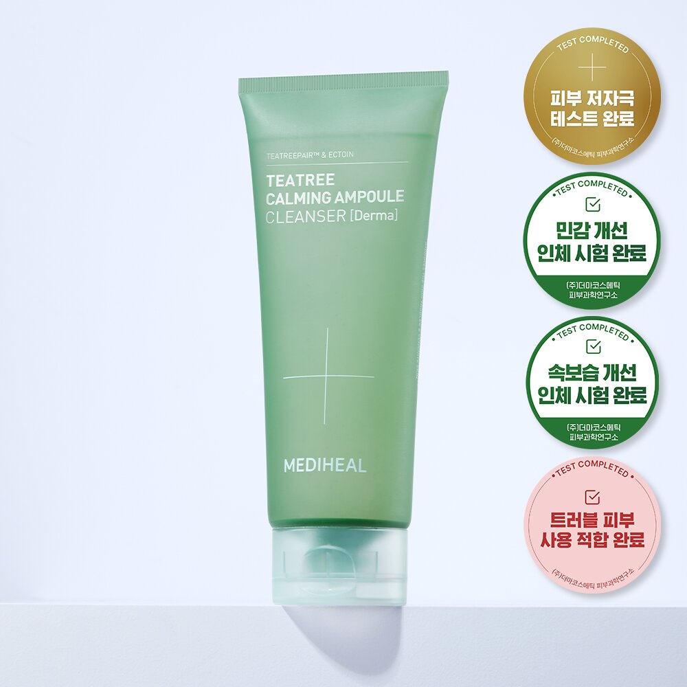 NEW] MEDIHEAL Tea Tree Calming Ampoule Cleanser Special Set (200mL