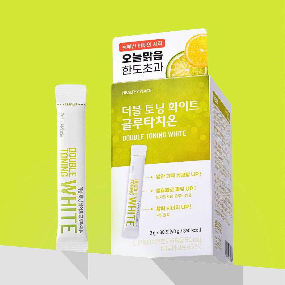 HEALTHY PLACE Double Toning White Glutathione 30 Sticks | OLIVE YOUNG Global