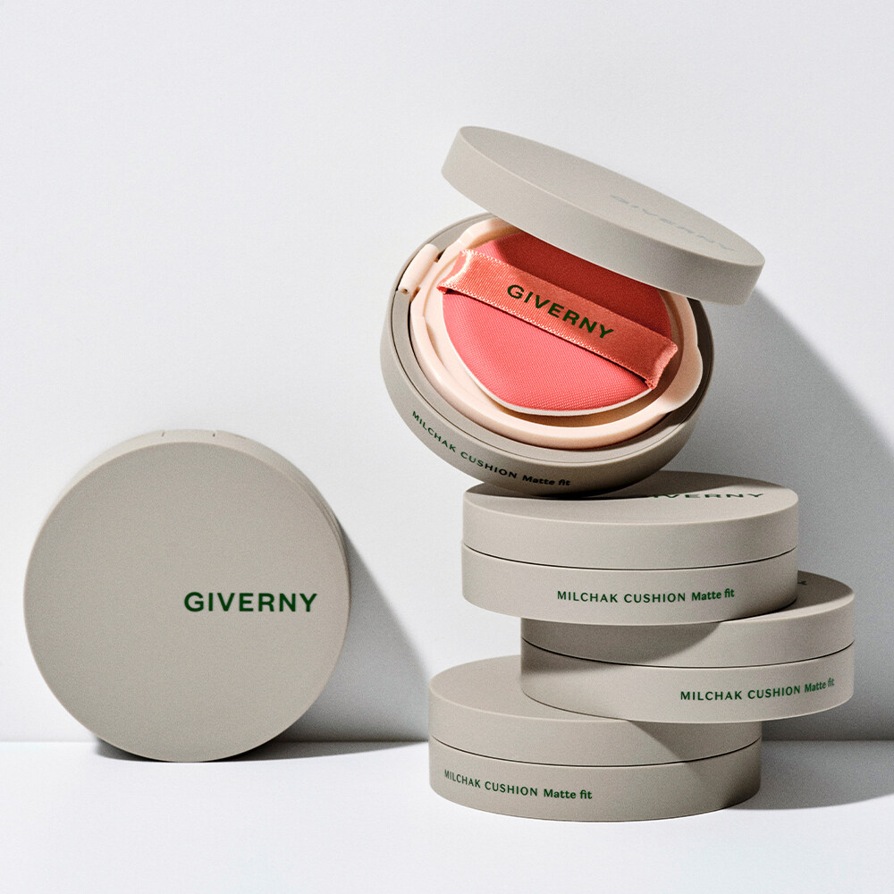 リニューアル] Giverny 密着マットフィットクッション（本品+詰め替え） | OLIVE YOUNG Global