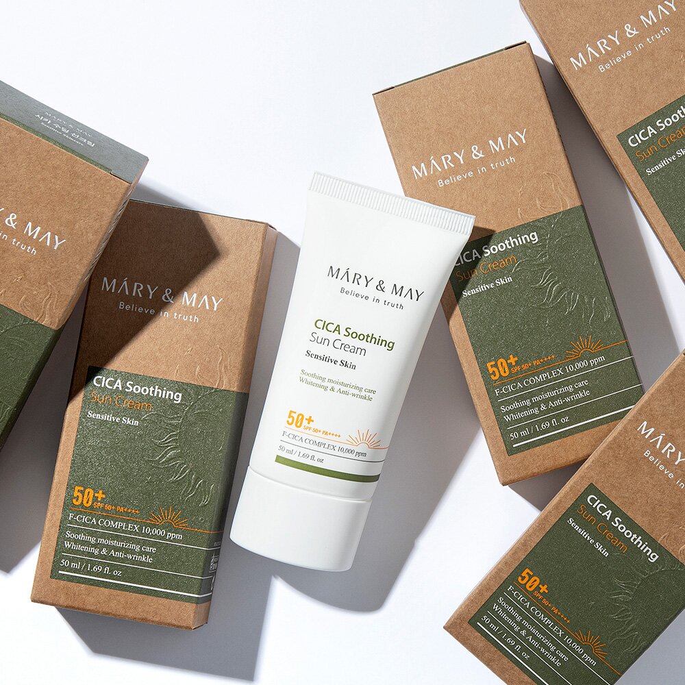 MARY&MAY シカスーディングサンクリームSPF50+ PA++++ 50ml | OLIVE YOUNG Global