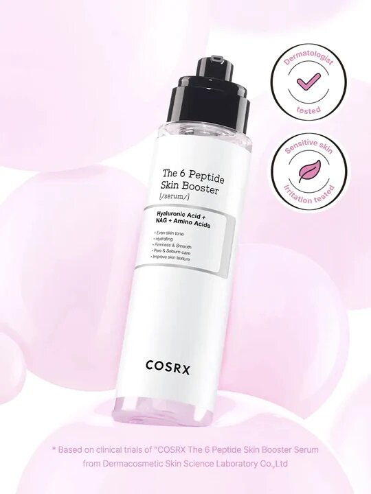 COSRX ザ6ペプチドスキンブースター150ml 企画(+30ml+メッシュポーチ) | OLIVE YOUNG Global