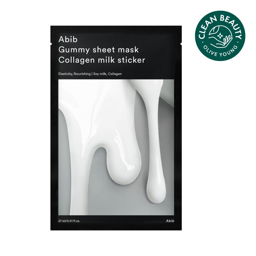 Abib Gummy Sheet Mask Collagen Milk Sticker 1P | OLIVE YOUNG