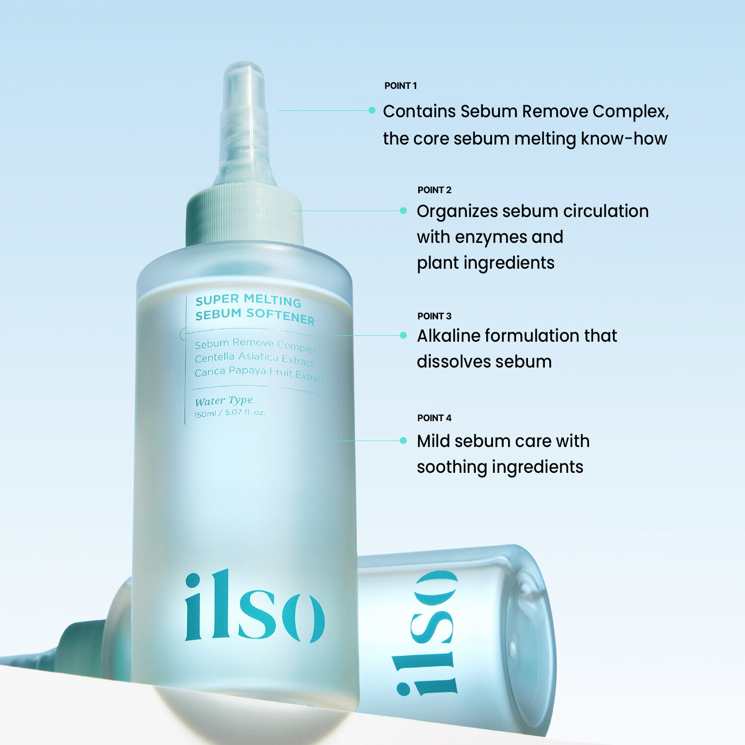 ilso Super Melting Sebum Softener 150mL Special Set (Special Gift: Cotton  Pad 40P) | OLIVE YOUNG Global