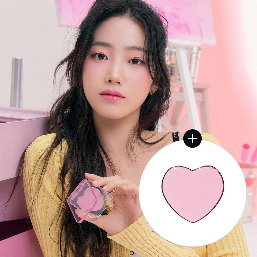 Limited] ETUDE Heart Pop Blusher 4g Special Set With Smart Tok