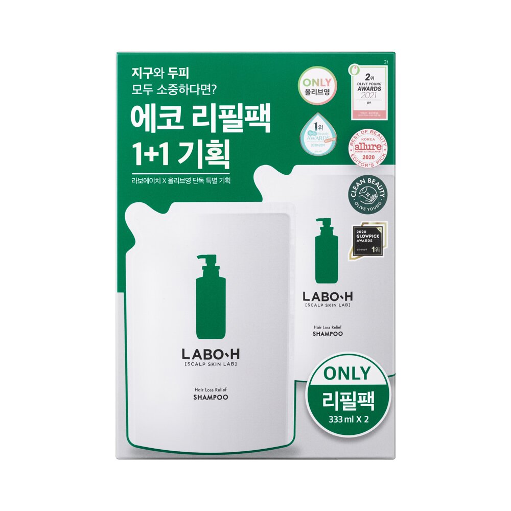 LABO-H スカルプクーリング&ノーセボムシャンプーヘアロスケア 750ml | OLIVE YOUNG Global