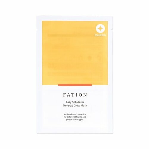 FATION Easy Soluderm Tone-up Glow Mask Sheet 1 Sheet - OLIVE YOUNG Global