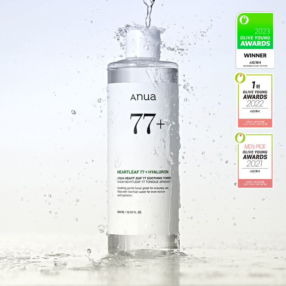 Anua ハートリーフ77スージングトナー 500ml | OLIVE YOUNG Global