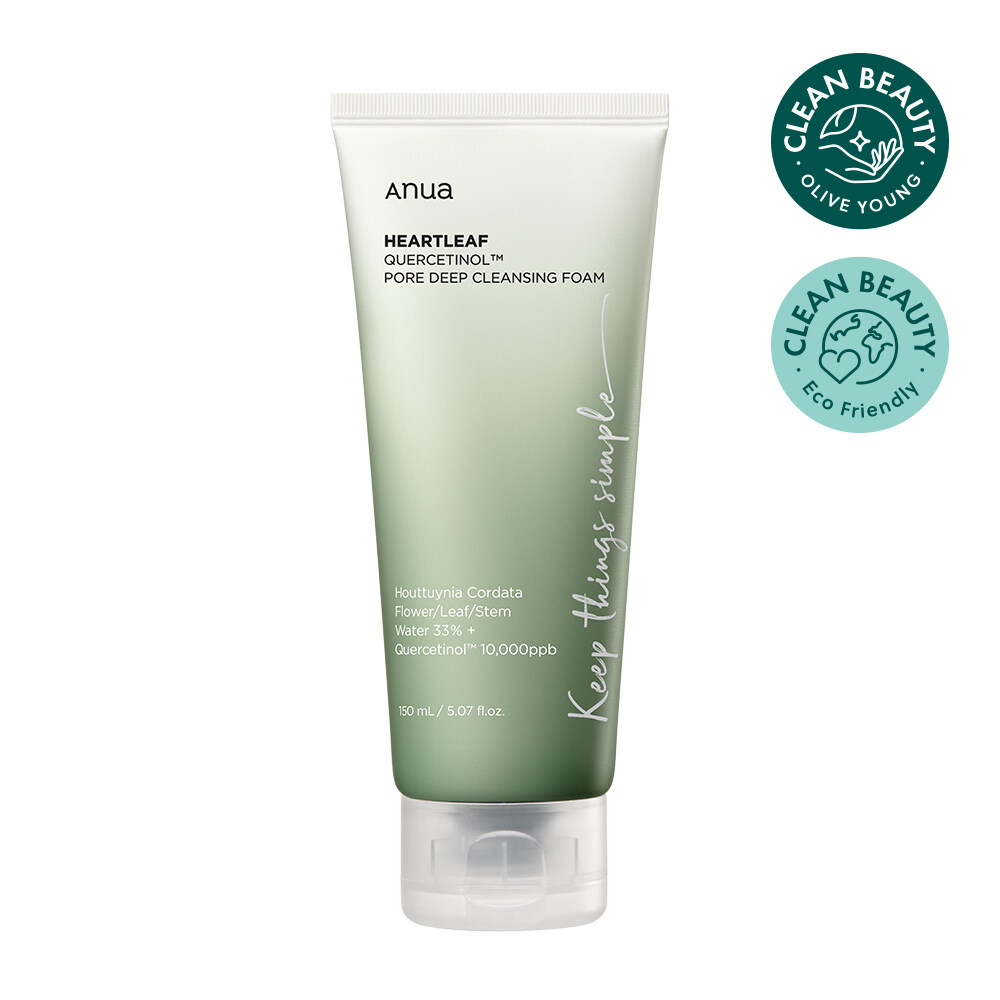 Anua Heartleaf Quercetinol Pore Deep Cleansing Foam 150ml | OLIVE YOUNG  Global