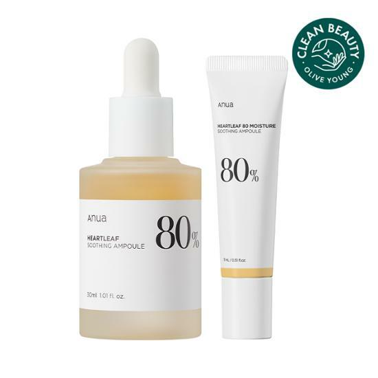 Anua Heartleaf 80% Soothing Ampoule 30mL Special Set | OLIVE YOUNG